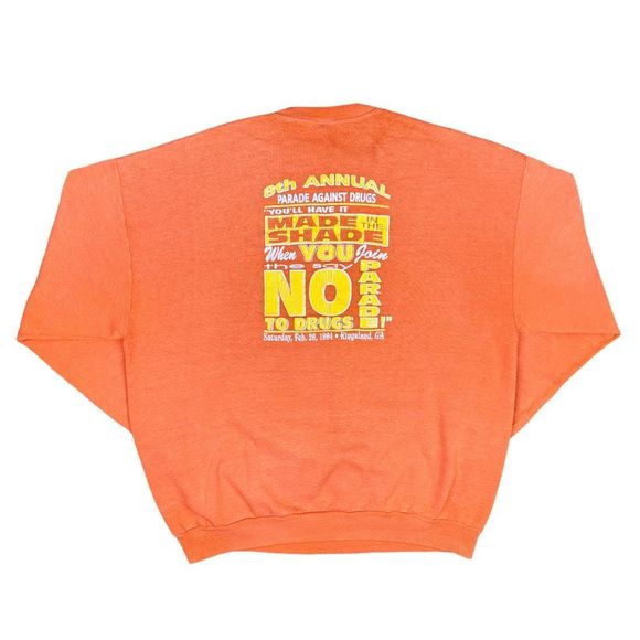 Vintage Jerzees 8th Annual Parade Against Drugs 1994 Event Crew Neck Sweatshirt - Picture 3 of 8
